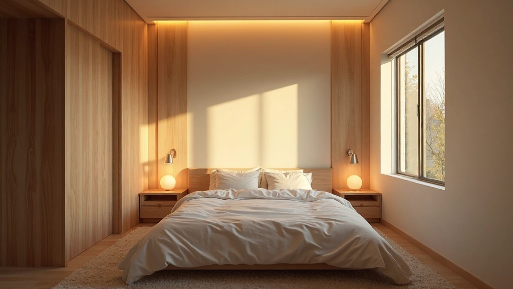 寝室の照明設計、アクセント照明、間接照明、自然光との調和、光と影のバランス