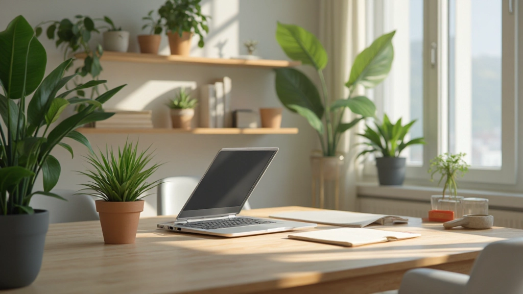 ホームオフィスデザイン、機能性と美しさ、生産的な空間